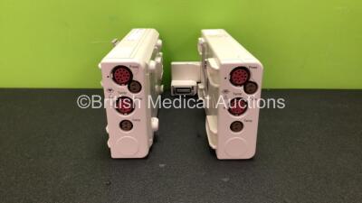 2 x Philips M3012A Modules Including Press, Temp and CO2 Options (Both with Cracked Casing-See Photos)