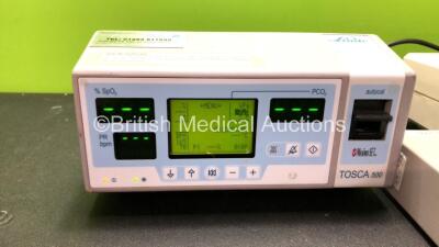 Mixed Lot Including 1 x Masimo Set Tosca 500 Radiometer (Powers Up) 1 x Storz 200908 32 SCB/Maquet Unit (No Power) 1 x CO2SMO Respiratory Profile Monitor (Powers Up) 1 x Huntleigh Dopplex Fetal Doppler (Powers Up) - 2