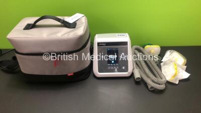 Breas Vivo 2 Ventilator *Mfd 2020* in Carry Case with Power Supply and Accessories (Powers Up)
