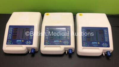 3 x B&D Electromedical Nippy 3+ Ventilators (All Power Up) *GI*