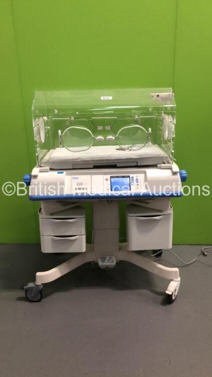 Drager Air-Shields Isolette C2000 Infant Incubator Version 2.19 with Mattress (Powers Up-Missing Front Panel Cover-See Photos) * SN VA15330 *