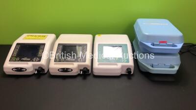 2 x B&D Electromedical Nippy Clearway Cough Assistor Ventilators (1 x Powers Up, 1 x No Power) 1 x Nippy S+ Ventilator (Powers Up) and 2 x Medix AC 4000 Nebulisers *GI*