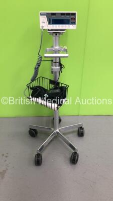 Criticare Noninvasive BP Monitor on Stand with BP Hose and Cuff (No Power) *S/N 2342*