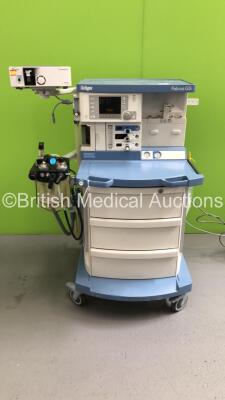 Drager Fabius GS Anaesthesia Machine Software Version 1.39.3 - Running Hours - Total Hours 4 - Total Vent Hours 2 with Datascope Gas Module SE Bellows, Absorber and Hoses (Powers Up) *S/N 00010071 *