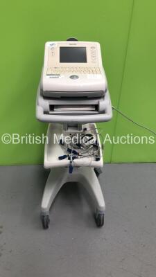 Philips PageWriter Trim III ECG Machine on Stand with 10 Lead ECG Leads (Powers Up-Missing Dial-See Photos) *S/N US70401314*