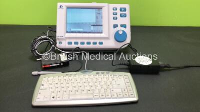 Accutome A-Scan Plus Ophthalmic Ultrasound Scanner with 1 x Keyboard, 1 x AC Power Supply and 1 x Footswitch (Powers Up) *SN 12G4201*