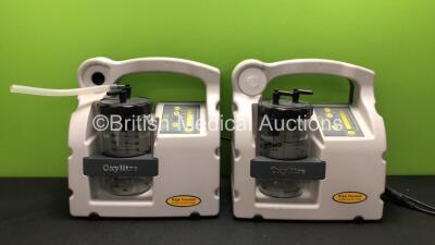 2 x OxyLitre PSP001 Elite Portable Suction Units (Both Power Up) *20246007 - 18900004*