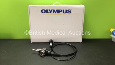 Olympus BF-P240 Video Bronchoscope in Case - Engineer's Report : Optical System - No Fault Found, Angulation - No Fault Found, Insertion Tube - No Fault Found, Light Transmission - No Fault Found, Channels - No Fault Found, Leak Check - Major Leak Present