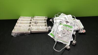 Mixed Lot Including 10 x CU Medical Systems Disposable Batteries and 10 x CU Medical Adult Defibrillation Pads *Out of Date*