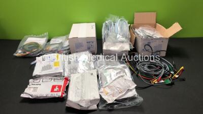 Mixed Lot Including ECG Leads, Defibrillation Pads and Defibrillator Cartridges