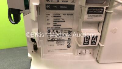 2 x Philips MRx Defibrillators Including Pacer, ECG and Printer Options with 2 x Philips M3538A Batteries, 2 x Philips M3539A Modules, 2 x Paddle Leads and 2 x 3 Lead ECG Leads (Both Power Up) *SN US00329924 - US00329922* - 7