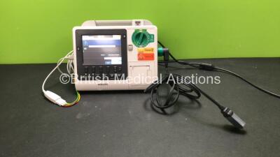 Philips Heartstart XL+ Defibrillator Including Pacer ECG and Printer Options with 1 x 3 Lead ECG Lead and 1 x Paddle Lead (Powers Up) *SN US61305759*