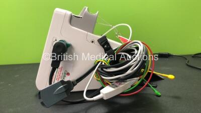 Philips Heartstart XL+ Defibrillator Including Pacer ECG and Printer Options with 1 x 3 Lead ECG Lead and 1 x Paddle Lead (Powers Up) *SN USN1519094* - 4