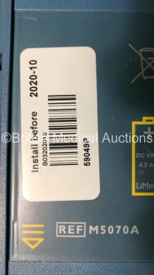 3 x Philips Heartstart HS1 Defibrillators with 3 x Carry Cases and 3 x Batteries (All Power Up) *A09F 03141 - A11D 05898 - A09J 04458* - 5