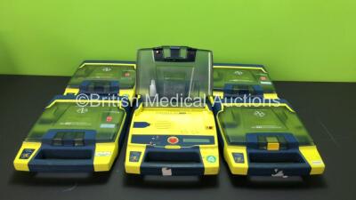 6 x Cardiac Science Powerheart AED G3 Automated External Defibrillators (All Power Up with 4 x Service Required Message - Batteries Not Included) *369283 / 369965 / 4027814 / 369541 / 373095 / 373129*