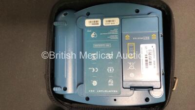 3 x Philips Heartstart HS1 Defibrillators in Carry Cases with 3 x Batteries (All Power Up) *SN A09F03136 - A09F03136 - A09F03132* - 4