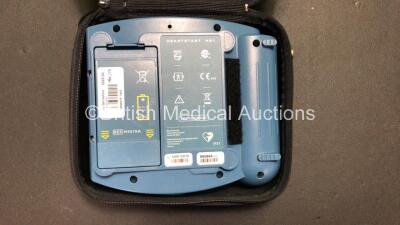 3 x Philips Heartstart HS1 Defibrillators in Carry Cases with 3 x Batteries (All Power Up) *SN A09F03136 - A09F03136 - A09F03132* - 5