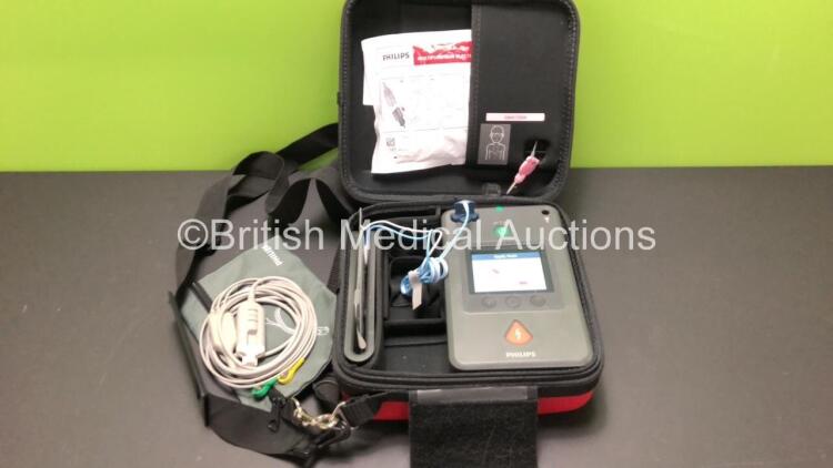 Philips HeartStart FR3 Defibrillator in Case with 1 x Battery * Install Before 2023* (Powers Up) * SN C18B 00278*