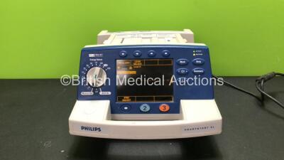 Philips Heartstart XL Smart Biphasic Defibrillator with ECG and Printer Options (Powers Up) *SN US00125066*