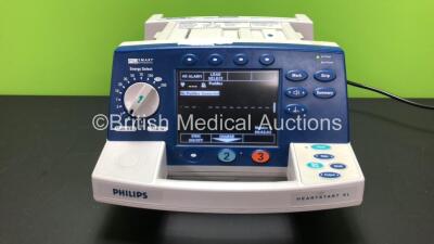 Philips HeartStart XL Smart Biphasic Defibrillator with Pacer, ECG and Printer Option *Mfd 2006* (Powers Up When Plugged In)