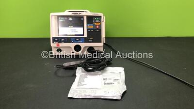 Physio Control Lifepak 20e Defibrillator / Monitor Including ECG and Printer Options with 1 x Paddle Lead and 1 x Defibrillation Pad *Exp 06-2022* (Powers Up)