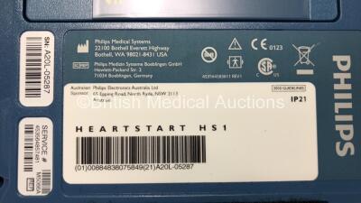 Philips Heartstart HS1 Defibrillator with 1 x Philips Ref M5070A Battery *Install Date 08-2026* with Philips M5071A Smart Pads Cartridge and Accessories in Carry Case (Powers Up and Boxed in Excellent Condition) - 5