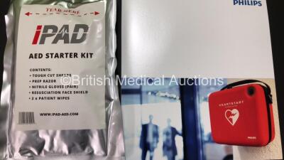 Philips Heartstart HS1 Defibrillator with 1 x Philips Ref M5070A Battery *Install Date 08-2026* with Philips M5071A Smart Pads Cartridge and Accessories in Carry Case (Powers Up and Boxed in Excellent Condition) - 7