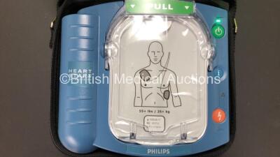 Philips Heartstart HS1 Defibrillator with 1 x Philips Ref M5070A Battery *Install Date 08-2026* with Philips M5071A Smart Pads Cartridge and Accessories in Carry Case (Powers Up and Boxed in Excellent Condition) - 2