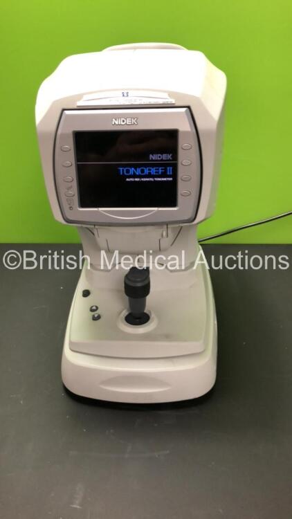 Nidek TONOREF II Auto Ref/Kerato/Tonometer (Powers Up) *Mfd 2015*