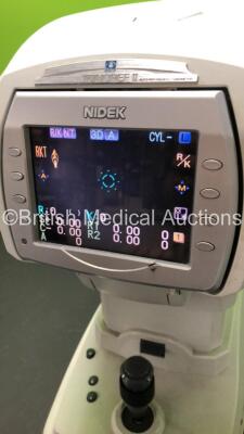 Nidek TONOREF II Auto Ref/Kerato/Tonometer (Powers Up - Headrest Trim Missing - See Pictures) *Mfd 2013* - 2