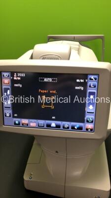 TopCon CT-1 Computerized Tonometer Version 3.01 (Powers Up - Chin Rest Snapped) *Mfd 2014* *S/N 2730438* **FOR EXPORT OUT OF THE UK ONLY** - 2