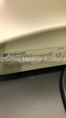 TopCon CT-1 Computerized Tonometer Version 3.01 (Powers Up - Chin Rest Snapped) *Mfd 2014* *S/N 2730438* **FOR EXPORT OUT OF THE UK ONLY** - 4