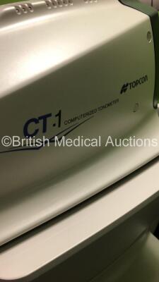 TopCon CT-1 Computerized Tonometer Version 3.01 (Powers Up - Chin Rest Snapped) *Mfd 2014* *S/N 2730438* **FOR EXPORT OUT OF THE UK ONLY** - 5