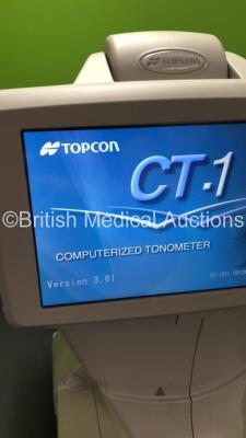 TopCon CT-1 Computerized Tonometer Version 3.01 (Powers Up) *Mfd 2015* *S/N 2730552* **FOR EXPORT OUT OF THE UK ONLY** - 2