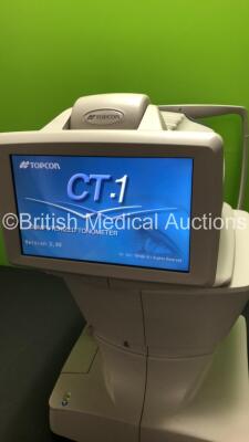 TopCon CT-1 Computerized Tonometer Version 3.00 (Powers Up) *Mfd 2014* *S/N 2730468* **FOR EXPORT OUT OF THE UK ONLY** - 3