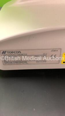 TopCon CT-1 Computerized Tonometer Version 3.00 (Powers Up) *Mfd 2014* *S/N 2730468* **FOR EXPORT OUT OF THE UK ONLY** - 8