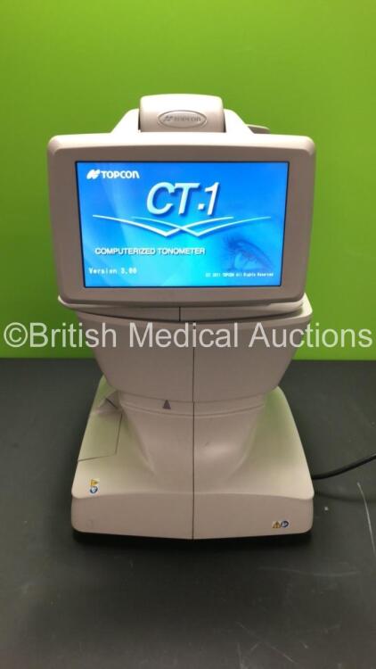 TopCon CT-1 Computerized Tonometer Version 3.00 (Powers Up) *Mfd 2015* *S/N 2730555* **FOR EXPORT OUT OF THE UK ONLY**
