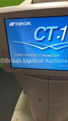 TopCon CT-1 Computerized Tonometer Version 3.00 (Powers Up) *Mfd 2015* *S/N 2730555* **FOR EXPORT OUT OF THE UK ONLY** - 2