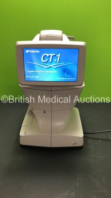 TopCon CT-1 Computerized Tonometer Version 3.00 (Powers Up) *Mfd 2014* *S/N 2730433* **FOR EXPORT OUT OF THE UK ONLY**