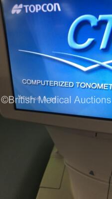 TopCon CT-1 Computerized Tonometer Version 3.00 (Powers Up) *Mfd 2014* *S/N 2730433* **FOR EXPORT OUT OF THE UK ONLY** - 3