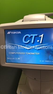 TopCon CT-1 Computerized Tonometer Version 3.00 (Powers Up) *Mfd 2015* *S/N 2730505* **FOR EXPORT OUT OF THE UK ONLY** - 2