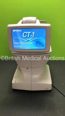 TopCon CT-1 Computerized Tonometer Version 3.00 (Powers Up) *Mfd 2014* *S/N 2730373* **FOR EXPORT OUT OF THE UK ONLY**