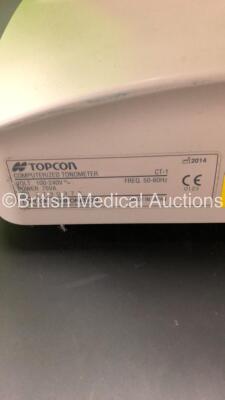 TopCon CT-1 Computerized Tonometer Version 3.00 (Powers Up) *Mfd 2014* *S/N 2730373* **FOR EXPORT OUT OF THE UK ONLY** - 10