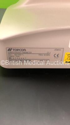 TopCon CT-1 Computerized Tonometer Version 3.00 (Powers Up) *Mfd 2014* *S/N 2730447* **FOR EXPORT OUT OF THE UK ONLY** - 9