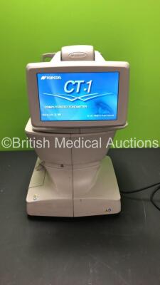 TopCon CT-1 Computerized Tonometer Version 3.00 (Powers Up) *Mfd 2014* *S/N 2730463* **FOR EXPORT OUT OF THE UK ONLY**