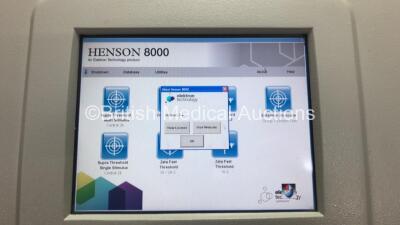 Tinsley Henson 8000 Field View Analyzer *Version 3.4* with Patient Response Controller (Powers Up) *015697/15* **FOR EXPORT OUT OF THE UK ONLY** - 3