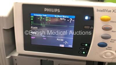 2 x Philips IntelliVue MP30 Anaesthesia Patient Monitors *Mfds - 2009 and 2010* with 2 x Philips M3012A Multiparameter Modules with Press and Temp Options *Mfds - 2008 and 2009* and 2 x Philips IntelliVue X2 Patient Monitors with Press, Temp, NBP, SPO2 an - 4