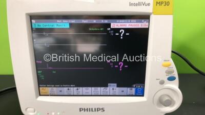 2 x Philips IntelliVue MP30 Patient Monitors *Mfds - 2008* with 2 x Philips M3012A Multiparameter Modules with Press and Temp Options *Mfds - 2009* and 2 x Philips IntelliVue X2 Patient Monitors with Press, Temp, NBP, SPO2 and ECG Resp Options and 2 x Bat - 6