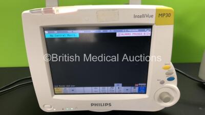 2 x Philips IntelliVue MP30 Patient Monitors *Mfds - 2008 and 2009* with 2 x Philips M3012A Multiparameter Modules with Press and Temp Options *Mfds - 2008 and 2009* and 2 x Philips IntelliVue X2 Patient Monitors with Press, Temp, NBP, SPO2 and ECG Resp O - 5