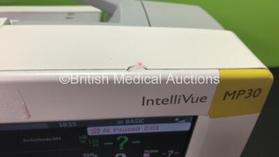 2 x Philips IntelliVue MP30 Patient Monitors *Mfds - 2011 and 2012* with 2 x Philips M3012A Multiparameter Modules with Press and Temp Options *Mfds - 2009 and 2008* and 2 x Philips IntelliVue X2 Patient Monitors with Press, Temp, NBP, SPO2 and ECG Resp O - 4